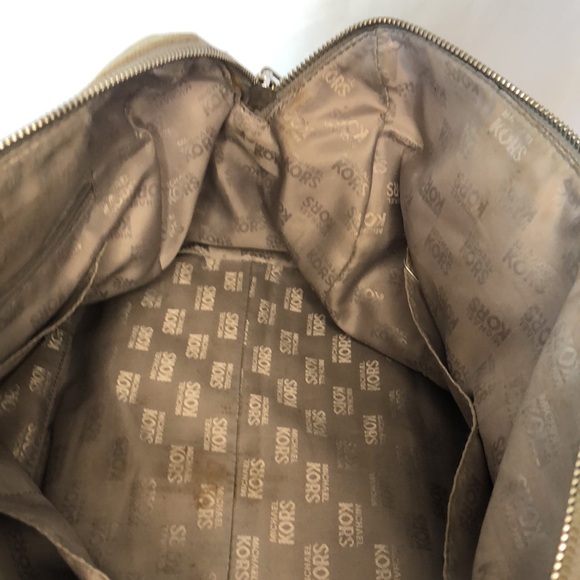MICHAEL KORS Signature light gray Grayson Satchel handbag. - Picture 16 of 16